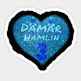 love damar hamlin Sticker